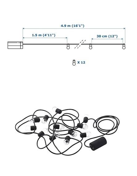 Гирлянда икеа ikea икея