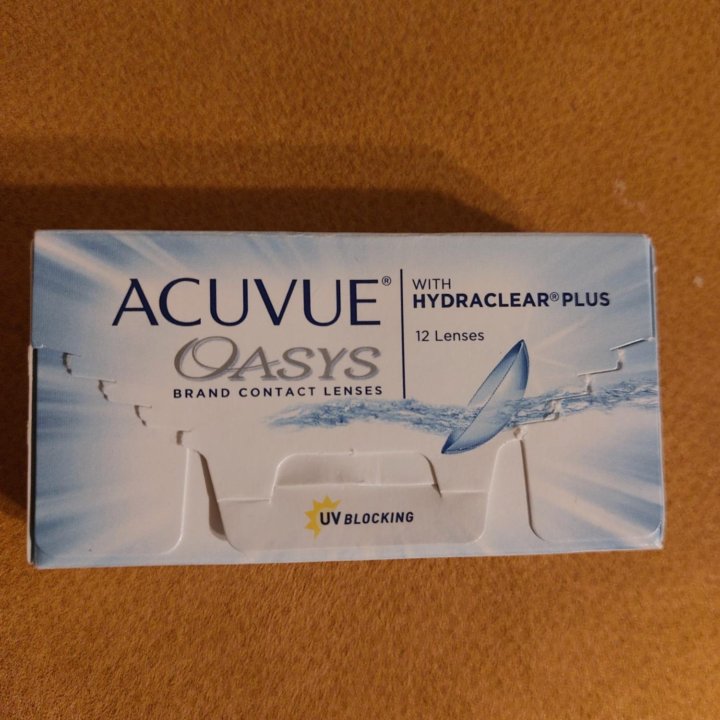 Контактные линзы ACUVUE OASYS 12шт+9шт -8.00