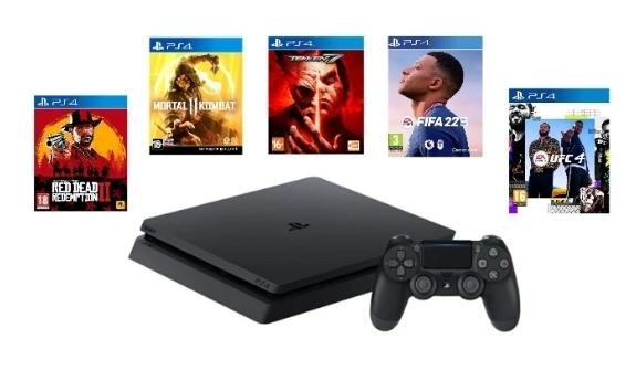 PS4 Slim +8 игр в подарок! Гарантия!