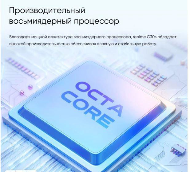 realme C30s 3/64 ГБ 2 nano SIM Доставка 5000 мА·ч