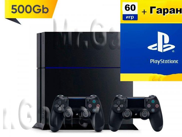 Playstation 4 Ps4 + 60 игр + гарантия Магазина