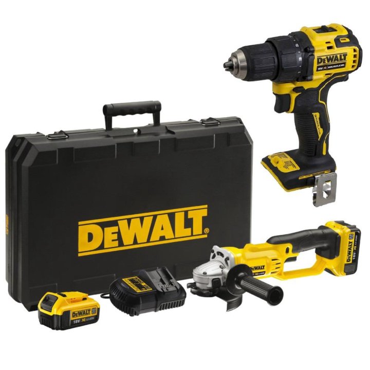 Акк ушм dewalt DCG 412 M2 + Дрель dewalt DCD 708 N