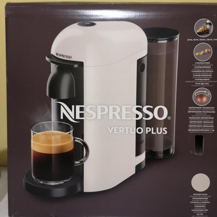 Капсульная кофемашина nespresso vertuo plus