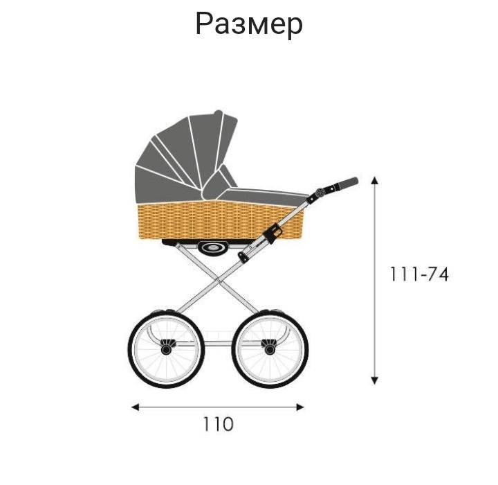 Коляска из лозы Lonex Retro 2 в 1