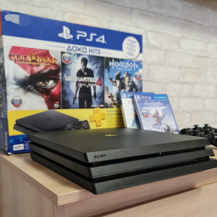 Sony Playstation 4 Pro1 tb4К2 джойстика