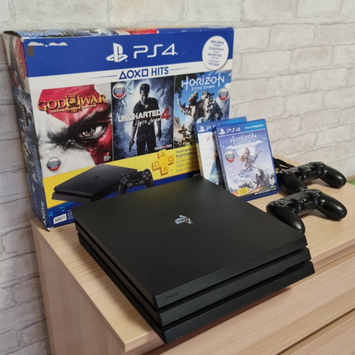 Sony Playstation 4 Pro1 tb4К2 джойстика