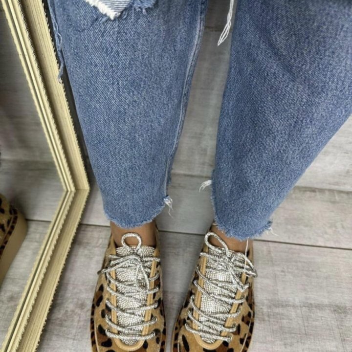 Кеды леопардовые 36