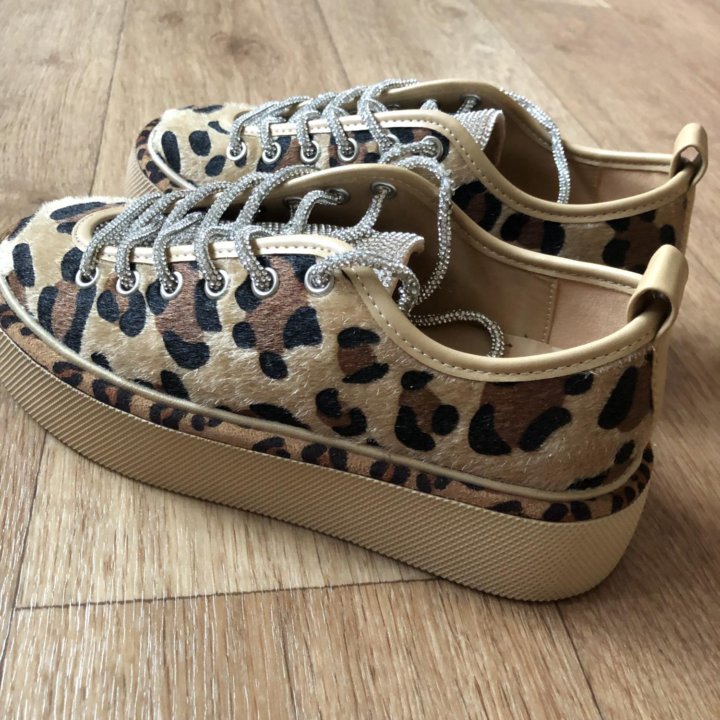 Кеды леопардовые 36