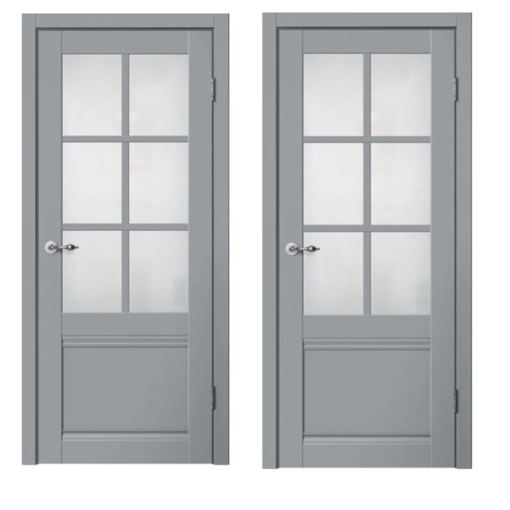 Двери классика с04 по серый эмалит