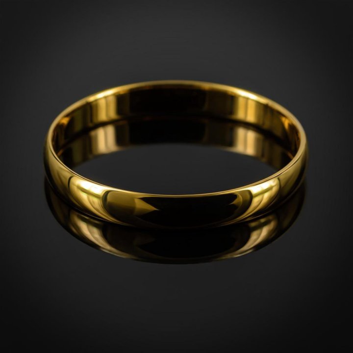 Обручальное кольцо золотое 20.5 новое