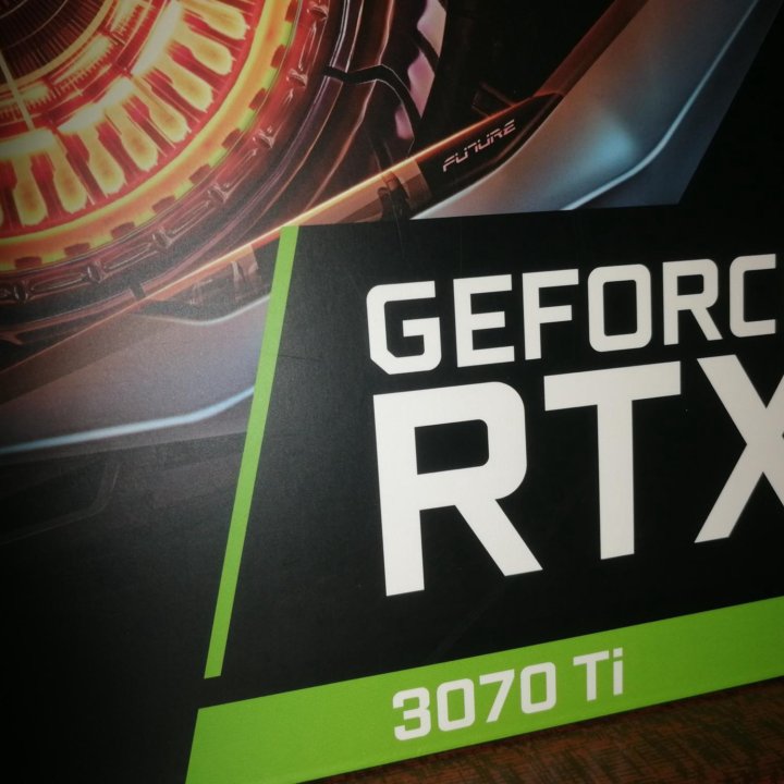 Коробка видеокарта Geforce. Rtx. 3070.ti