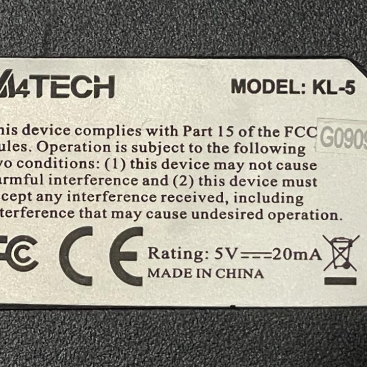 Клавиатура A4Tech KL-5 Black