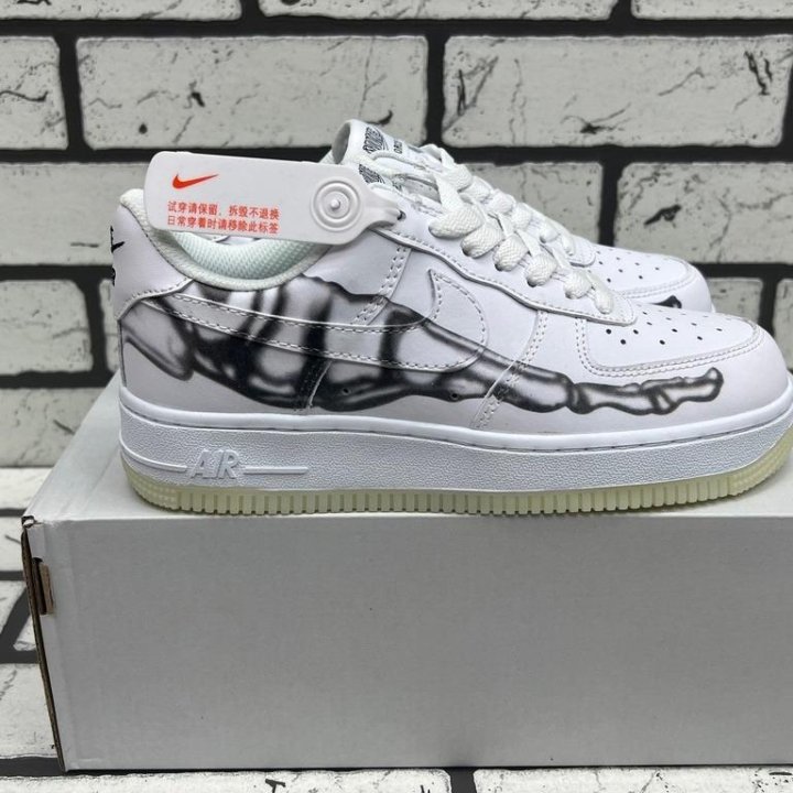 Кроссовки Nike Air Force 1 Skeleton White (36-45)