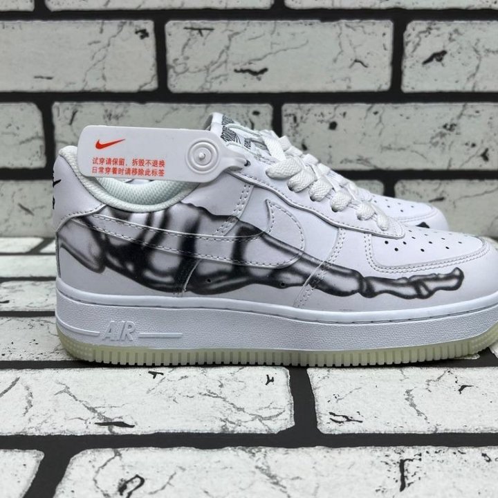 Кроссовки Nike Air Force 1 Skeleton White (36-45)