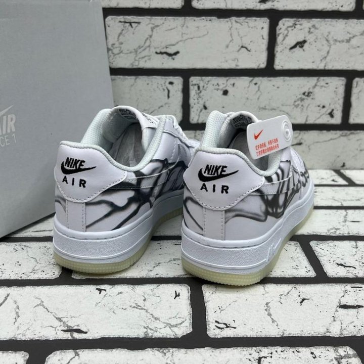 Кроссовки Nike Air Force 1 Skeleton White (36-45)