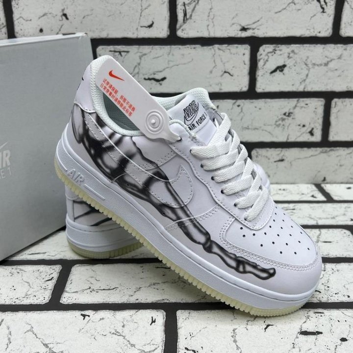 Кроссовки Nike Air Force 1 Skeleton White (36-45)