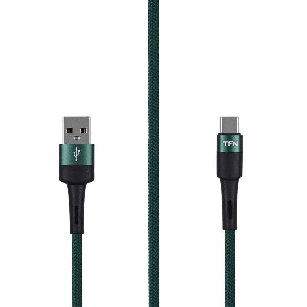 Кабель TFN USB - Type-C 1.2m. 2A Green (TFN-C-ENV-AC1MGRN)