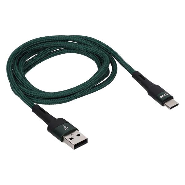 Кабель TFN USB - Type-C 1.2m. 2A Green (TFN-C-ENV-AC1MGRN)