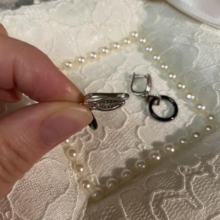 Серьги Valtera. Серебрянные.