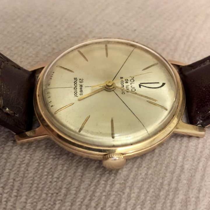 Золотые часы Полет De Luxe Automatic