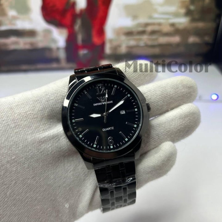 Часы Emporio Armani (черные) Новые