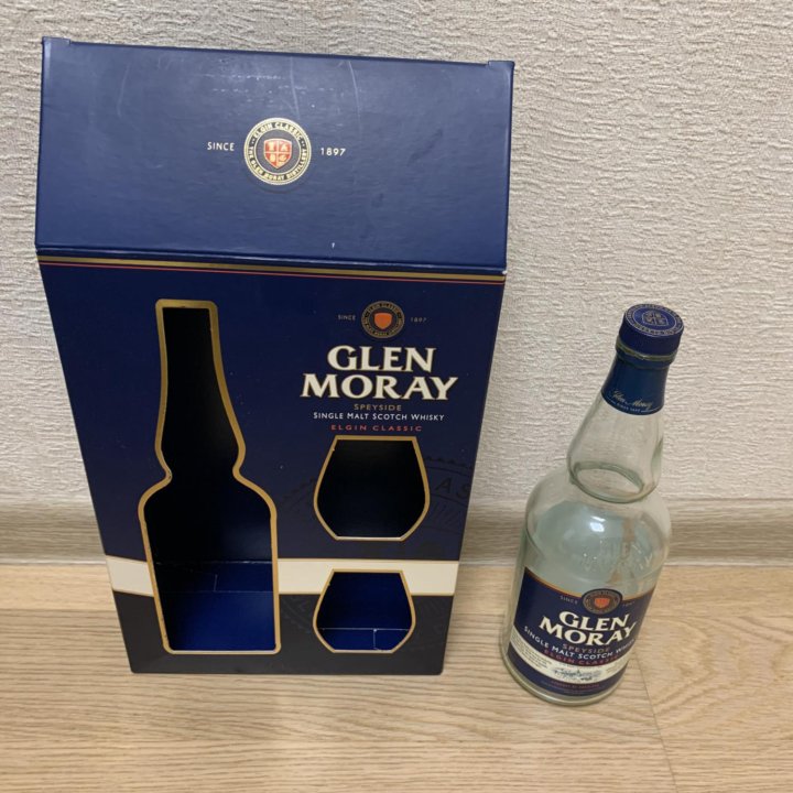 Пустая бутылка Glen Moray