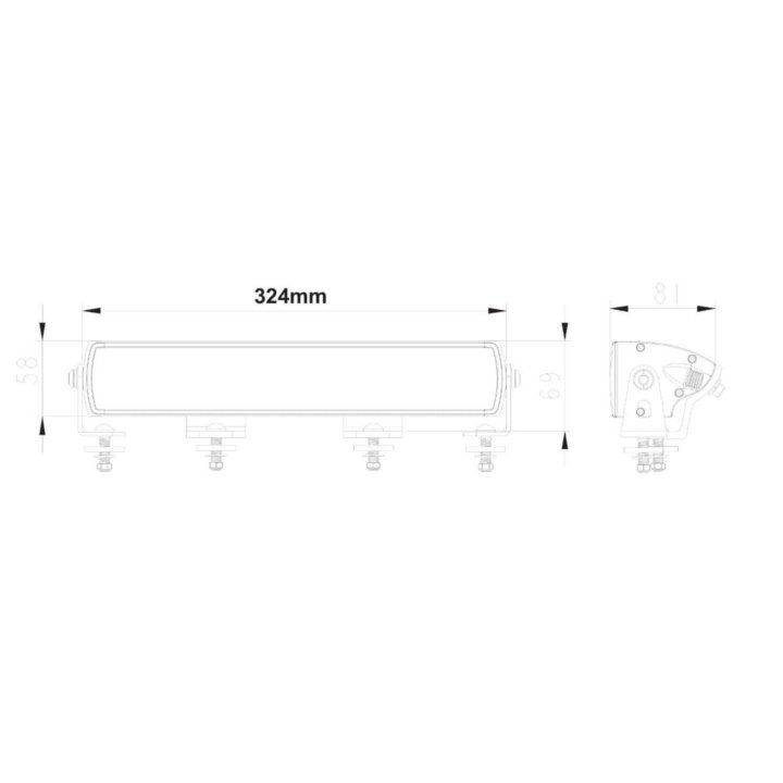 LED BAR NORDLYS балка/прожектор