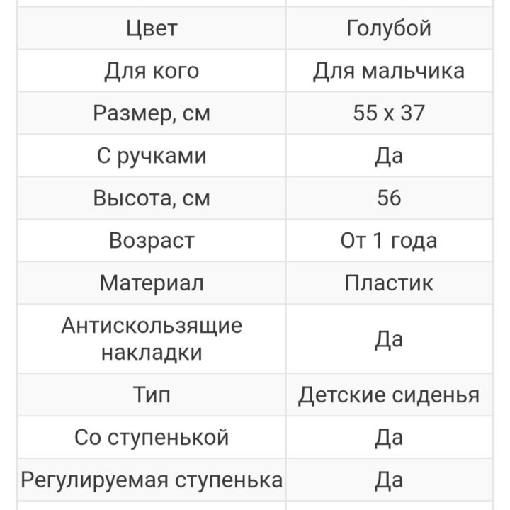 Сиденье для унитаза со ступенькой