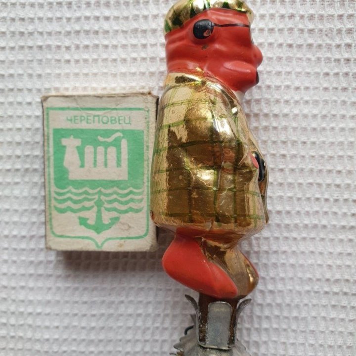 Ёлочные игрушки СССР из набора Чипполино
