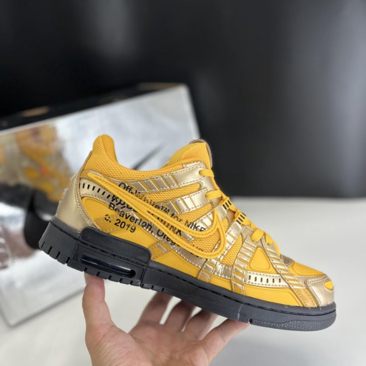 Nike Air Rubber Dunk “Off-White- University Gold”