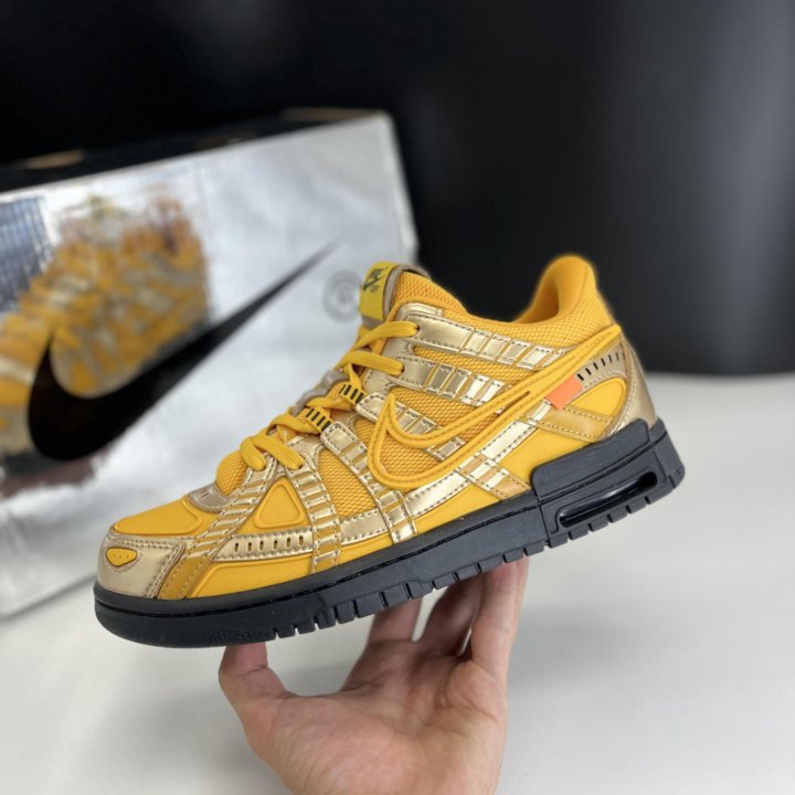 Nike Air Rubber Dunk “Off-White- University Gold”