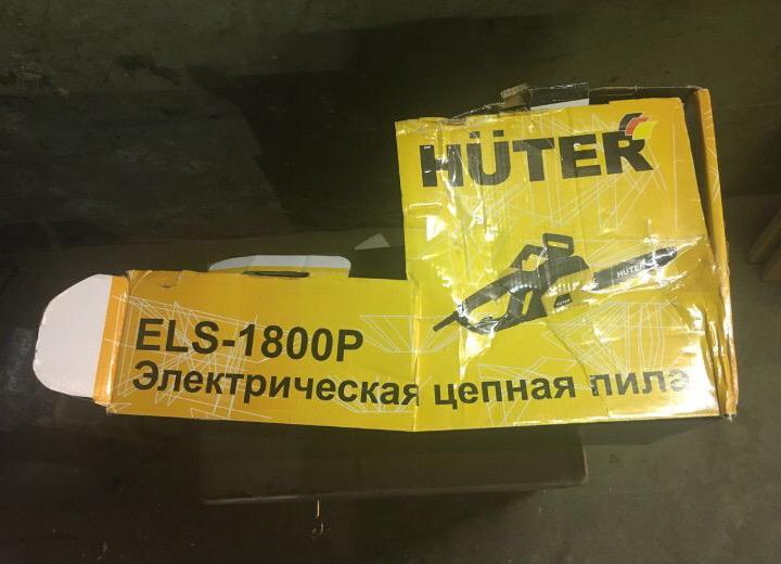 Электрическая цепная пила huter