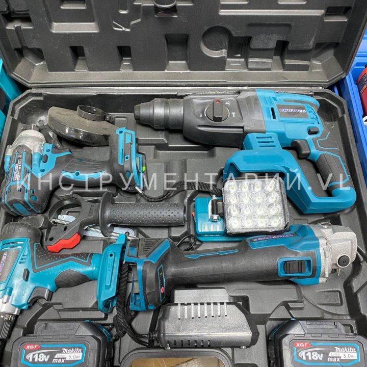 Набор MAkita 4в1 новый 118v