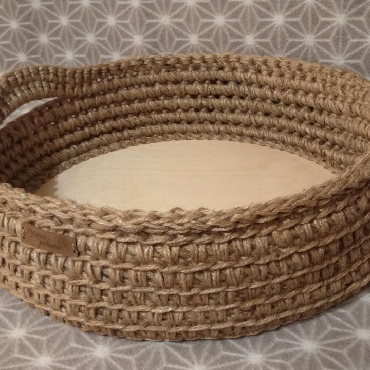 Поднос из джута