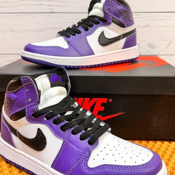 Кроссовки Nike Air Jordan 1 Violet (37-41)