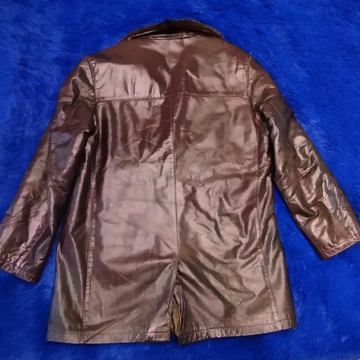 Куртка зимняя мужская р.52, нат.кожа, нат.мех