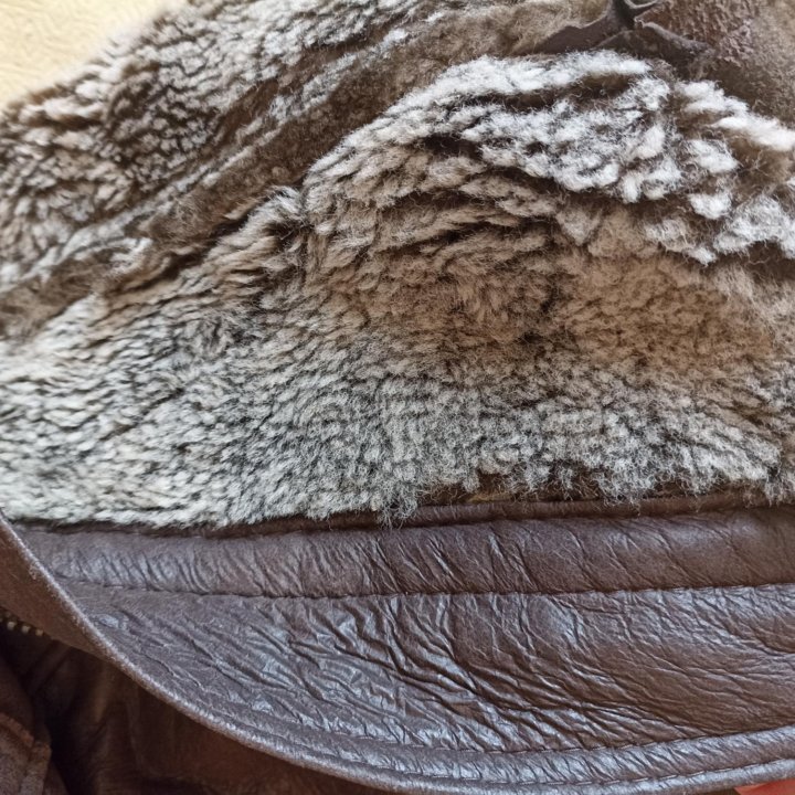Куртка кожаная мужская зимняя