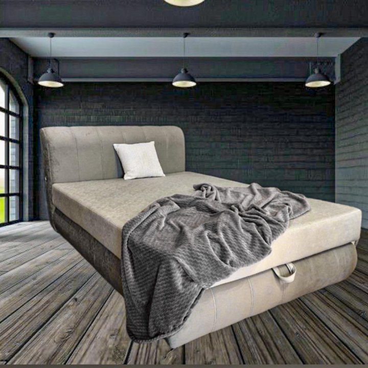 Кровать с матрасом «Невада» (любой цвет)