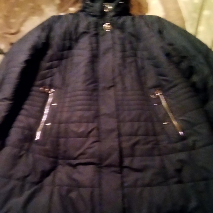 Пуховик зима 58/60 р-р, б/у