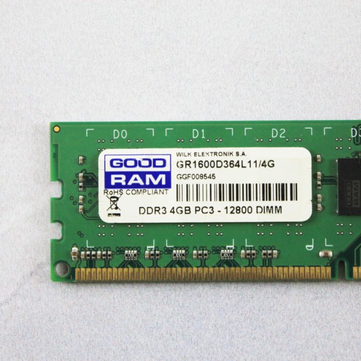 Oпеpaтивнaя пaмять DDR3 4 GB 1600 MHz Goodram