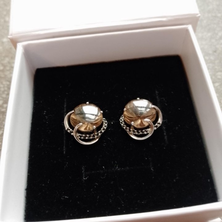 Серьги серебро