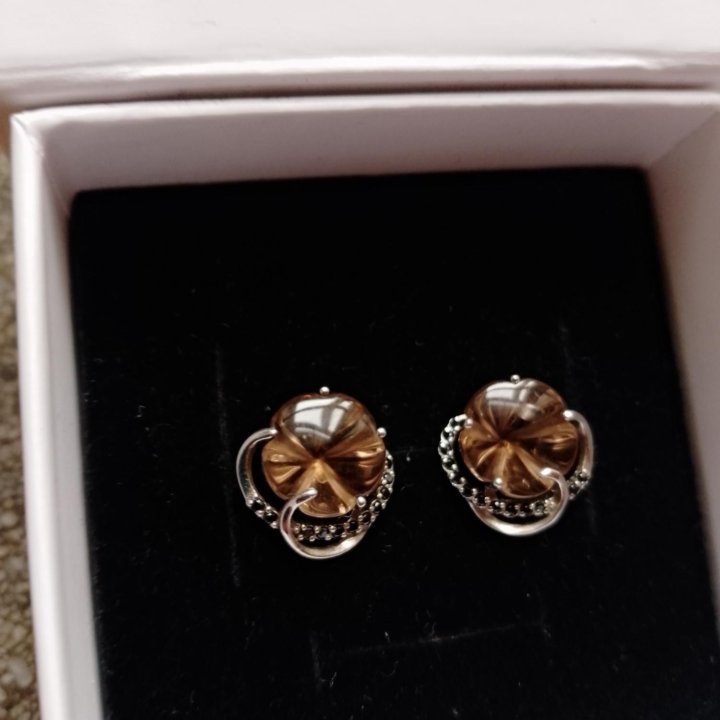 Серьги серебро