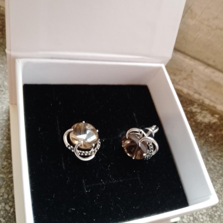 Серьги серебро