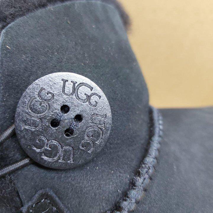 Угги UGG bailey Button Mini с пуговкой в замше