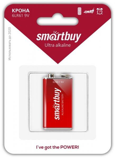 Батарейка Smartbuy 6LR61 9V (крона) В1