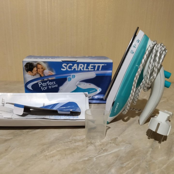 Новый дорожный утюг Scarlett sс-1135S, 800 Вт