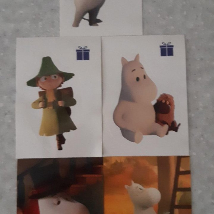 Стикеры Panini Animal World, Moomin.