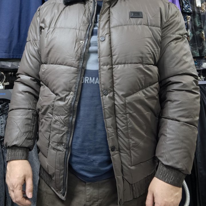 Куртка зимняя с флисом мужская размеры от 44 до 56