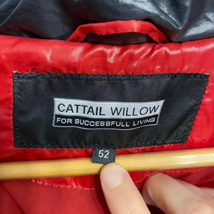 Пуховик красный 52 р CATTAIL WILLOW