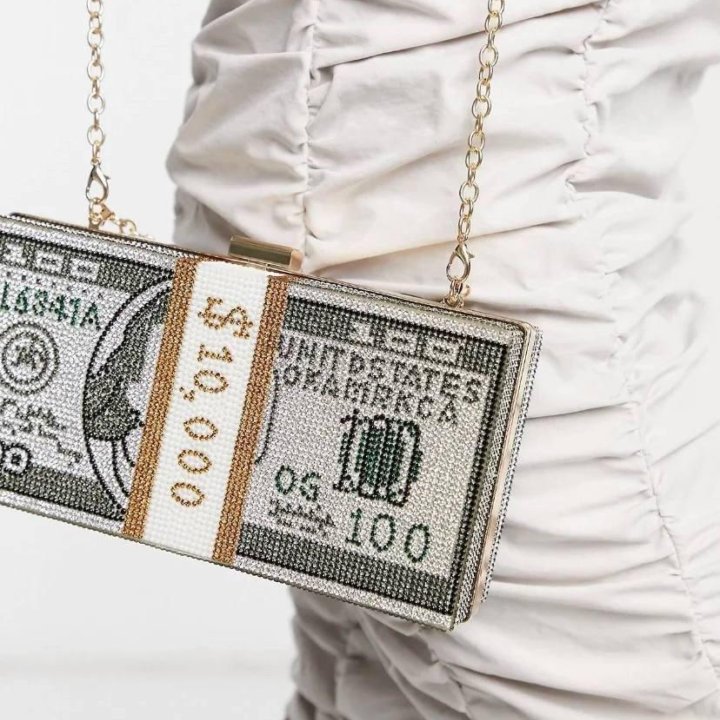 Клатч из страз доллар опт